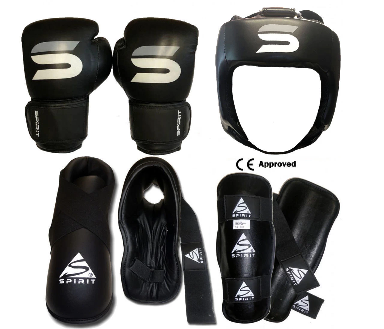 Spirit Kickboxing Set With Head Guard 1 Spirit Kickboxing Set With Head Guard