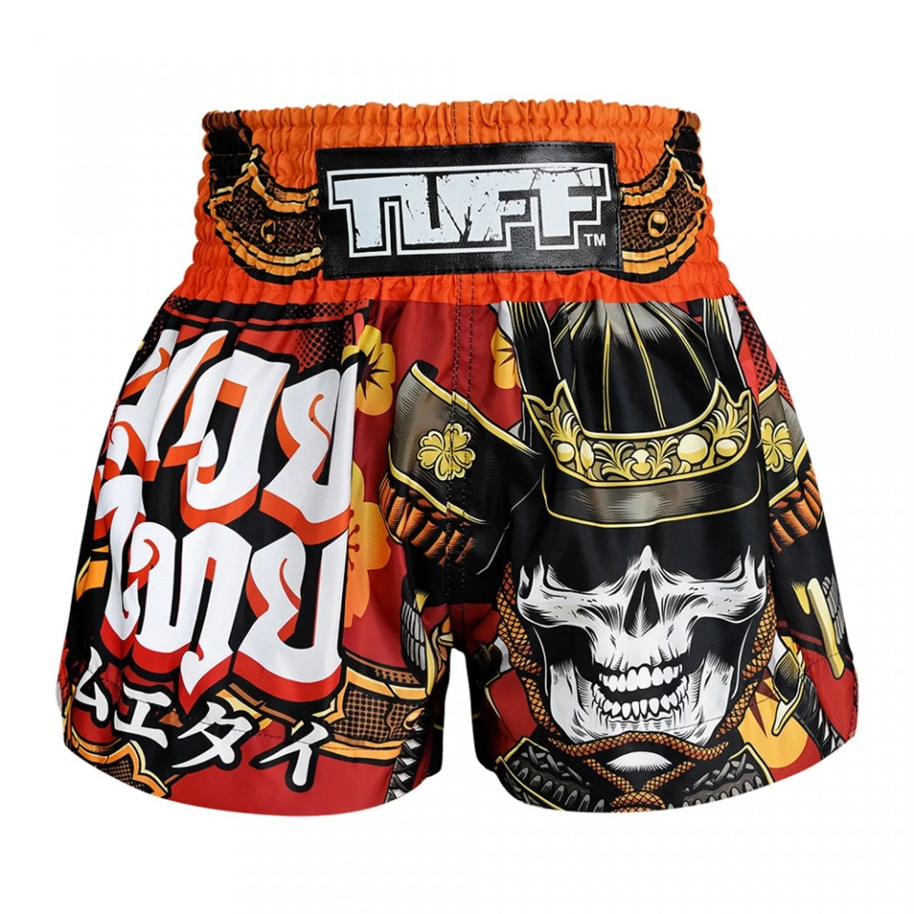 TUFF Muay Thai Shorts Samurai Skull 1 TUFF Muay Thai Shorts Samurai Skull