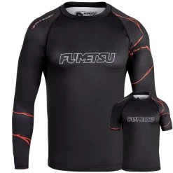 Fumetsu Kintsugi Rash Guard Black Red