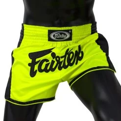 Fairtex Lime Green Slim Cut Muay Thai Shorts