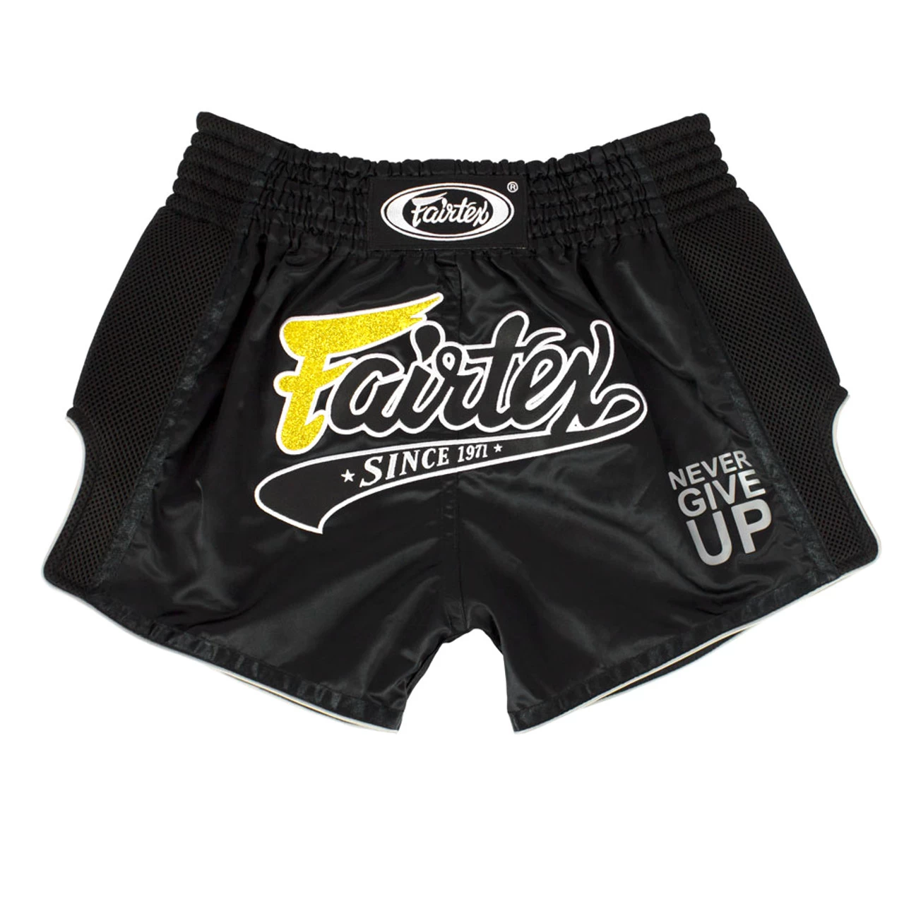 Fairtex Black Slim Cut Muay Thai Shorts 5 Fairtex Black Slim Cut Muay Thai Shorts - Image 5