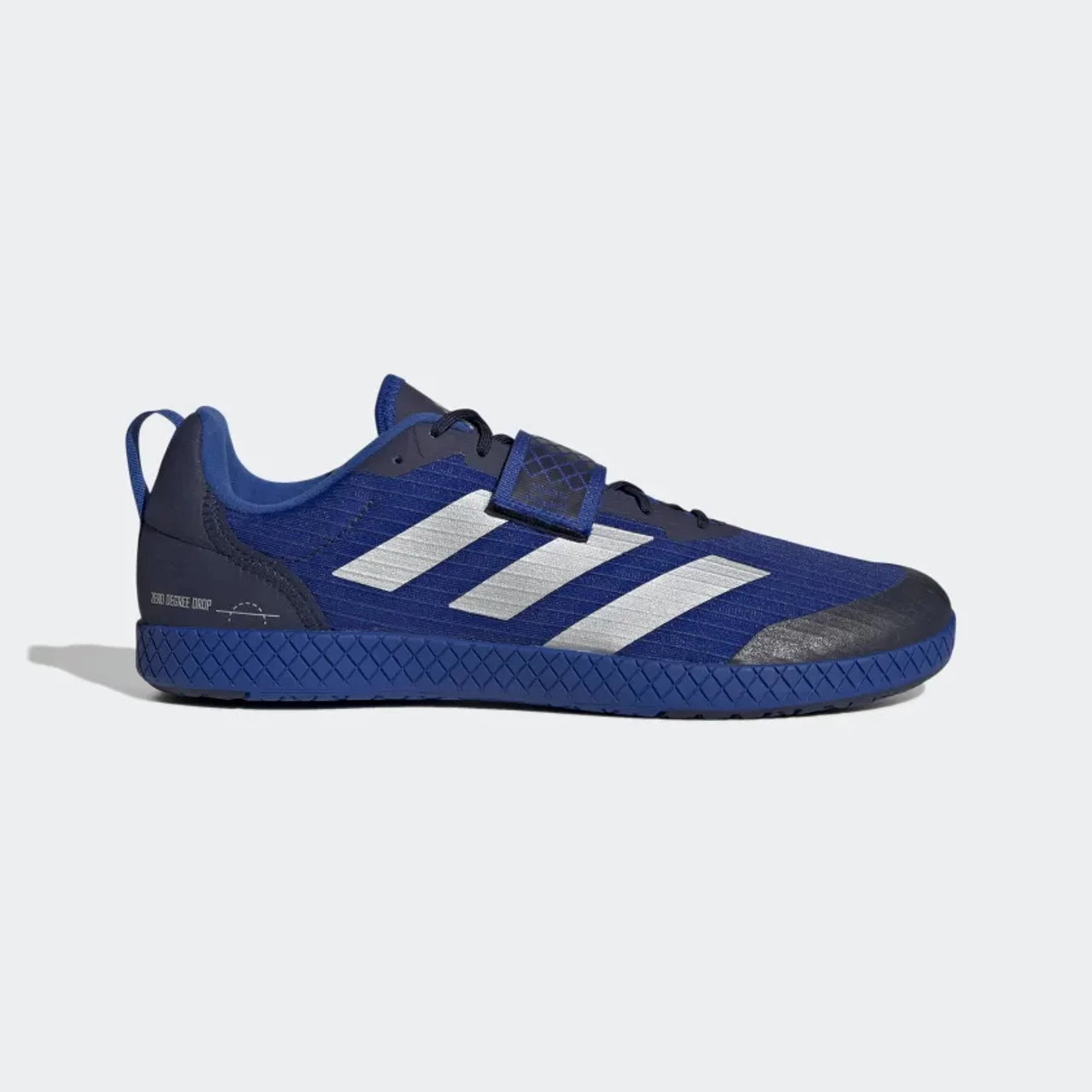Adidas The Total Royal Blue Silver Navy Weightlifting Shoes 2 Adidas The Total Royal Blue Silver Navy Weightlifting Shoes - Image 2
