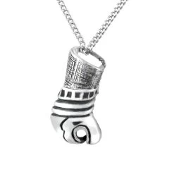 Sterling Silver Kendo Glove Pendant