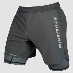 Fumetsu Arc Dual Layer Fight Shorts Grey