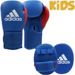 Adidas Kids Boxing Gloves And Focus Mitts Set