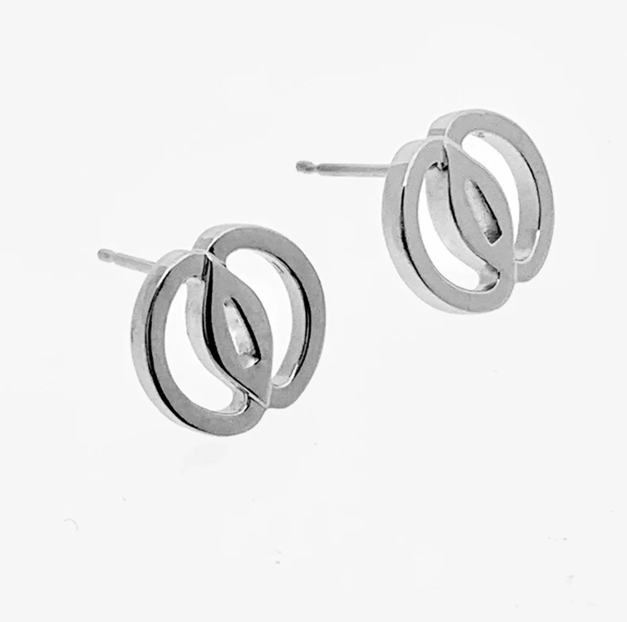 Musashi Tsuba Stud Earrings 2 Musashi Tsuba Stud Earrings - Image 2