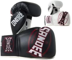 Sandee Cool Tec Lace Up Pro Fight Leather Boxing Gloves