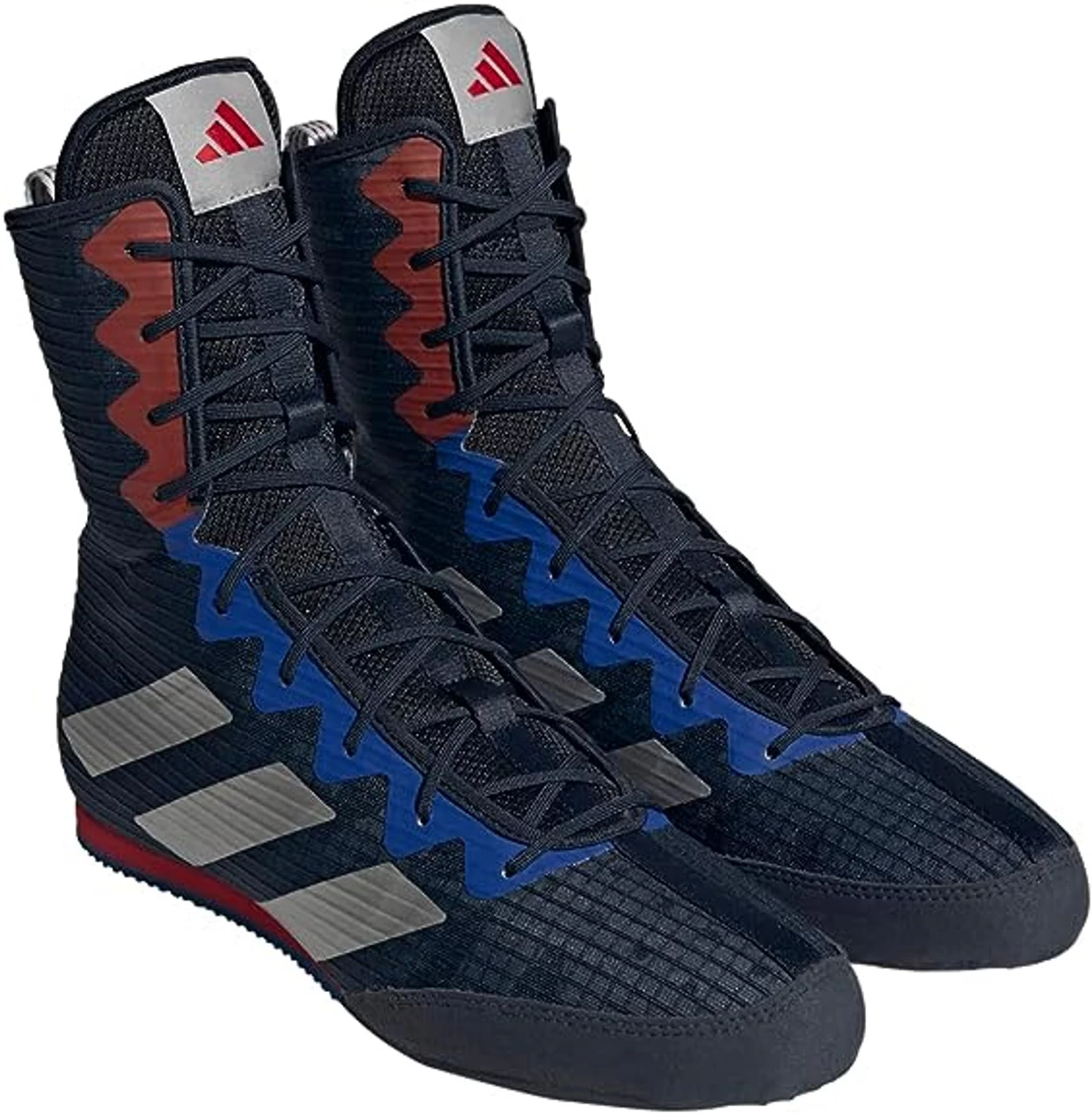Adidas Box Hog 4 Navy Boxing Boots 1 Adidas Box Hog 4 Navy Boxing Boots