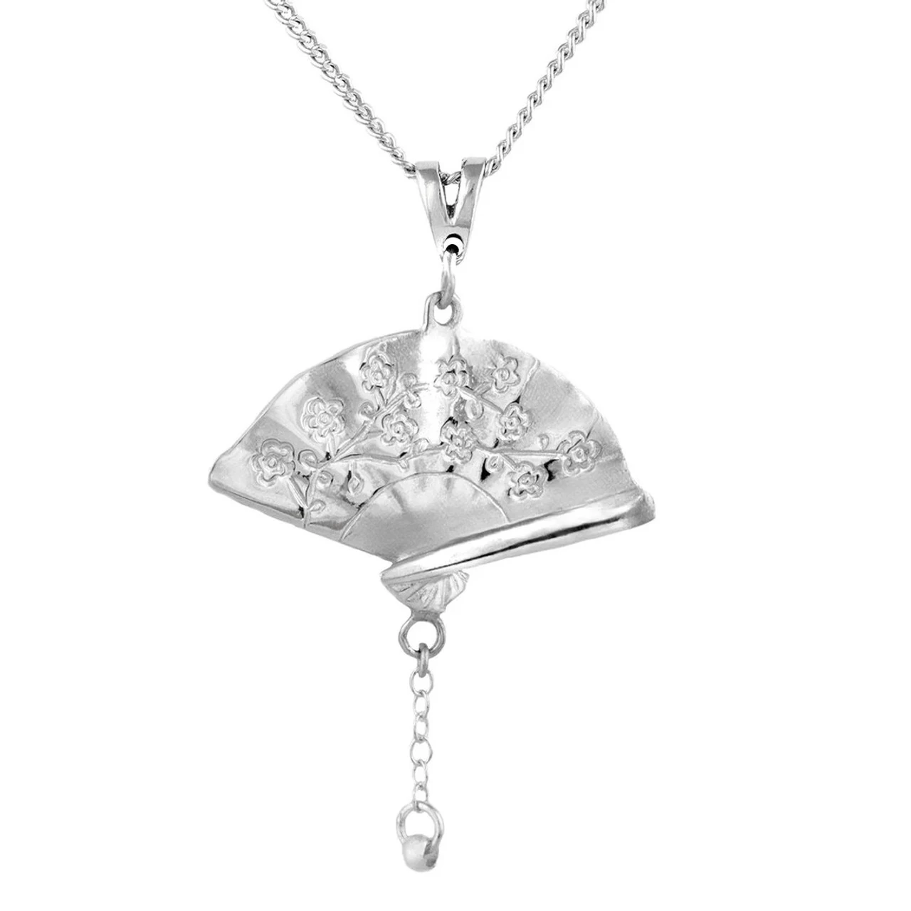 Japanese Geisha Fan Pendant 1 Japanese Geisha Fan Pendant