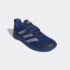 Adidas The Total Royal Blue Silver Navy Weightlifting Shoes