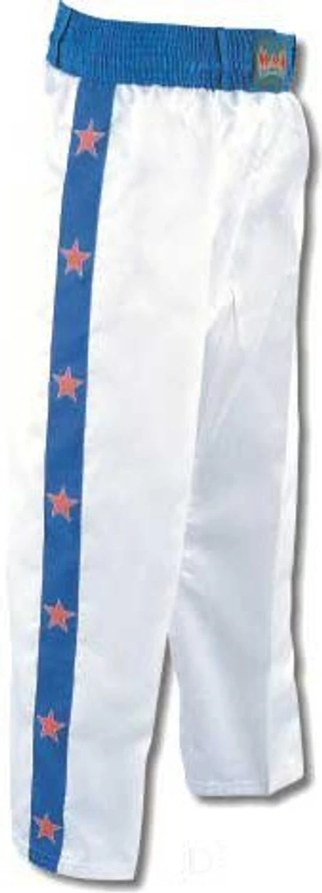 Kick Boxing Satin Trousers With Star Stripe Down Legs 5 Kick Boxing Satin Trousers With Star Stripe Down Legs - Image 5