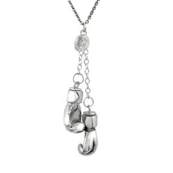 Sterling Silver Boxing Gloves Pendant