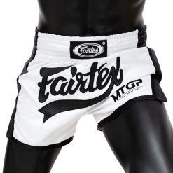 Fairtex X MTGP White-Black Muaythai Shorts
