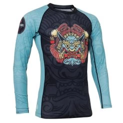 Tatami Strike Hard Eco Tech Recycled Rash Guard Black Blue