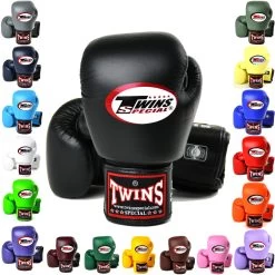 Twins Leather Velcro Boxing Gloves
