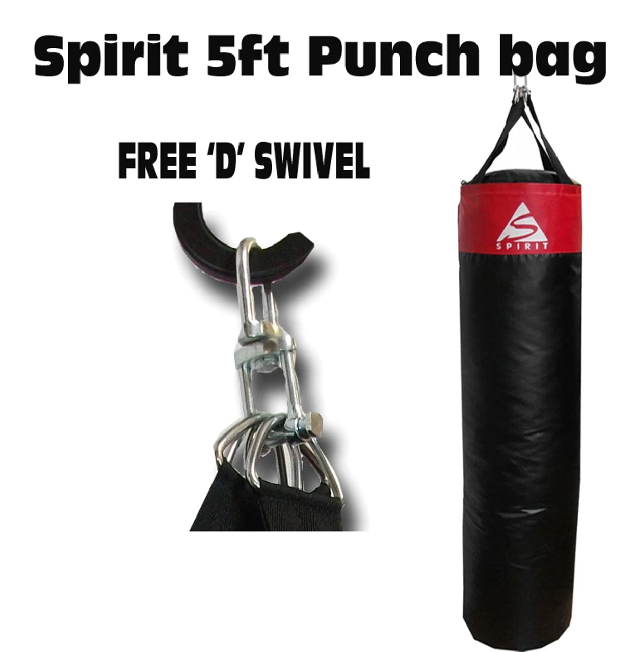Spirit 5 Foot Filled Vinyl Punch Bag 2 Spirit 5 Foot Filled Vinyl Punch Bag - Image 2