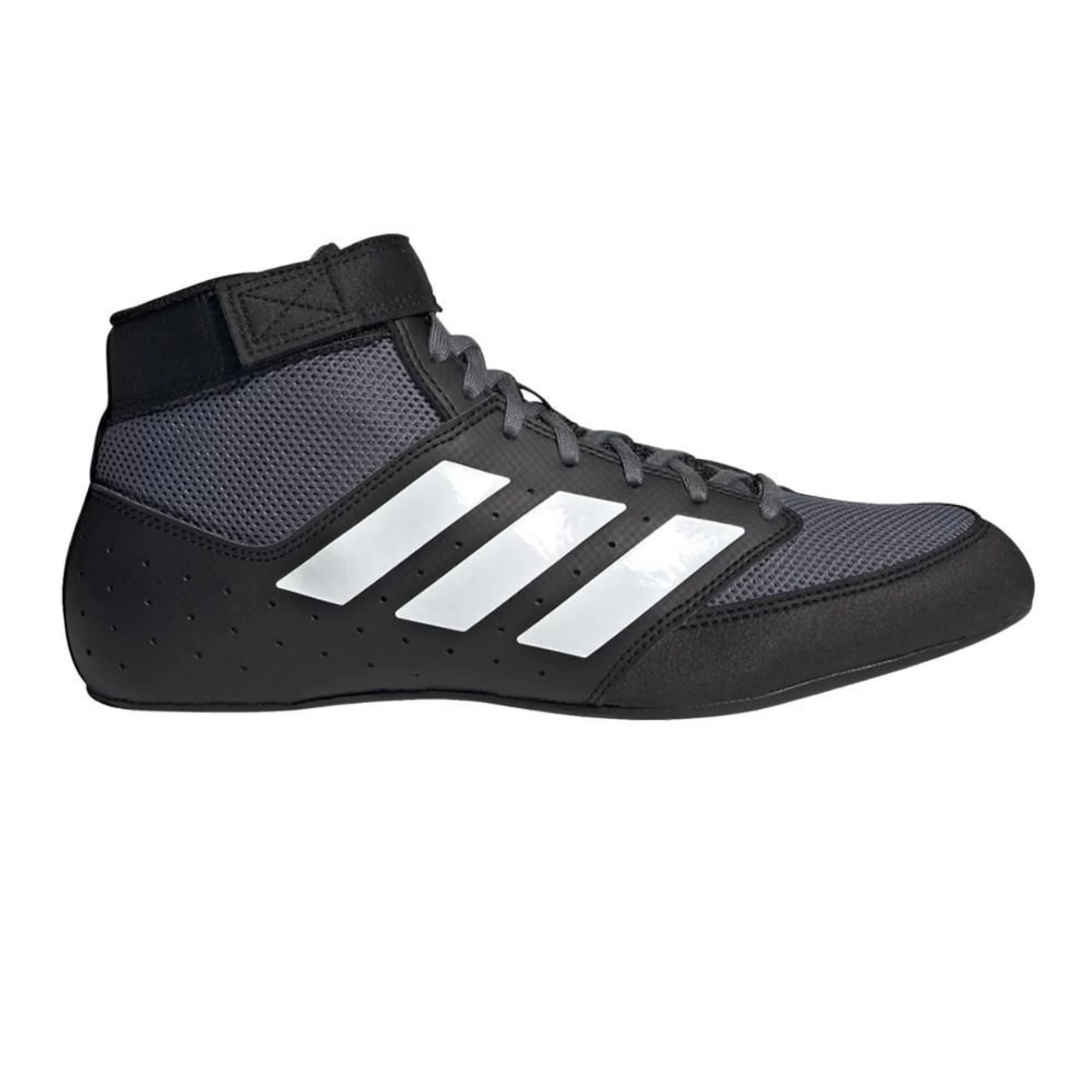 Adidas Mat Hog 2.0 Wrestling Boots Black White 2 Adidas Mat Hog 2.0 Wrestling Boots Black White - Image 2