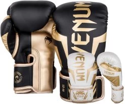 Venum Elite Boxing Gloves Gold