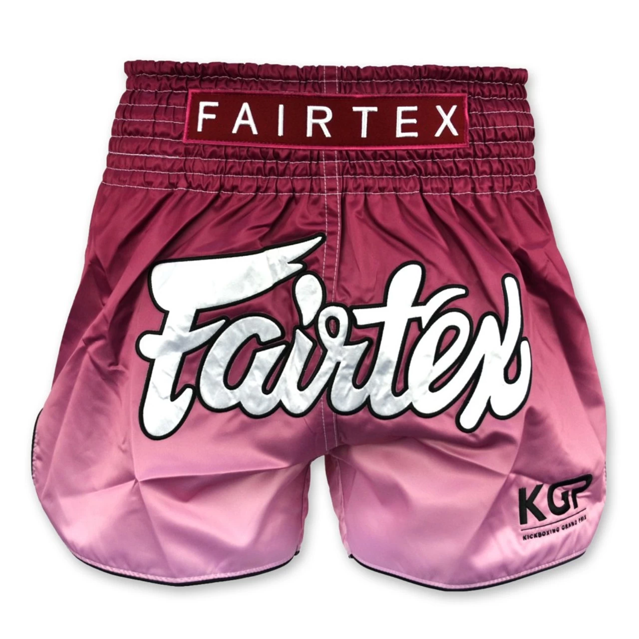 Fairtex X KGP Maroon Fade Muaythai Shorts 1 Fairtex X KGP Maroon Fade Muaythai Shorts