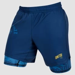 Fumetsu Waves MK2 Dual Layer Shorts Blue