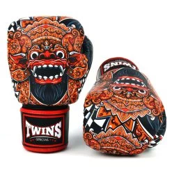 Twins Barong Boxing Gloves Black Red