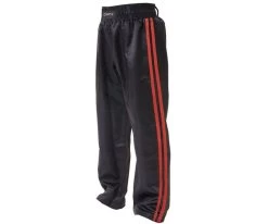 Cimac Adult Kickboxing Satin Trousers 2 Red Stripes