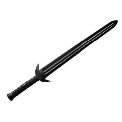 Black Polypropylene European Medieval Sword