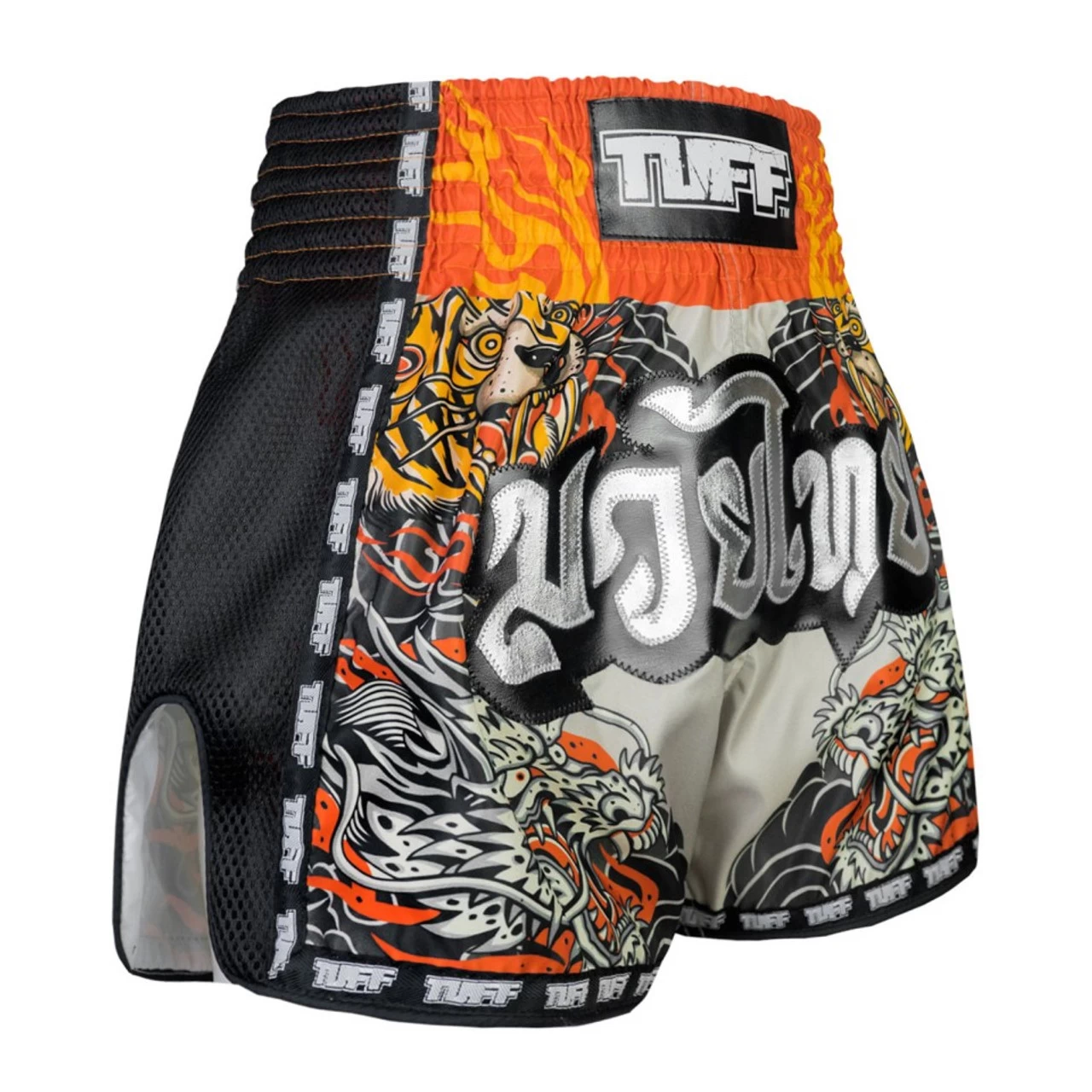 TUFF Muay Thai Shorts New Retro Style The Japanese Yin-Yang 2 TUFF Muay Thai Shorts New Retro Style The Japanese Yin-Yang - Image 2