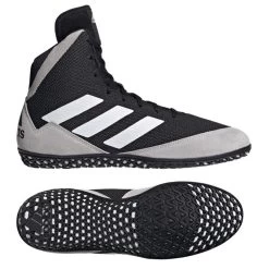 Adidas Mat Wizard 5 Wrestling Boots Black White