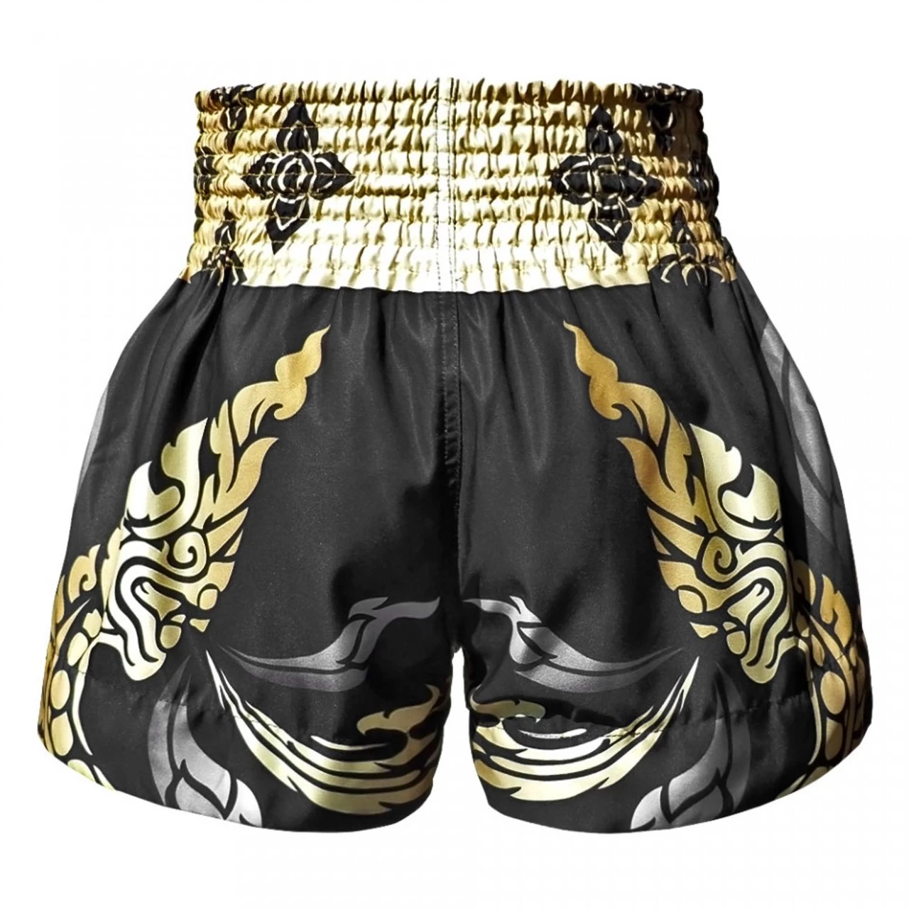TUFF Muay Thai Shorts Thai King Of Naga Black 3 TUFF Muay Thai Shorts Thai King Of Naga Black - Image 3