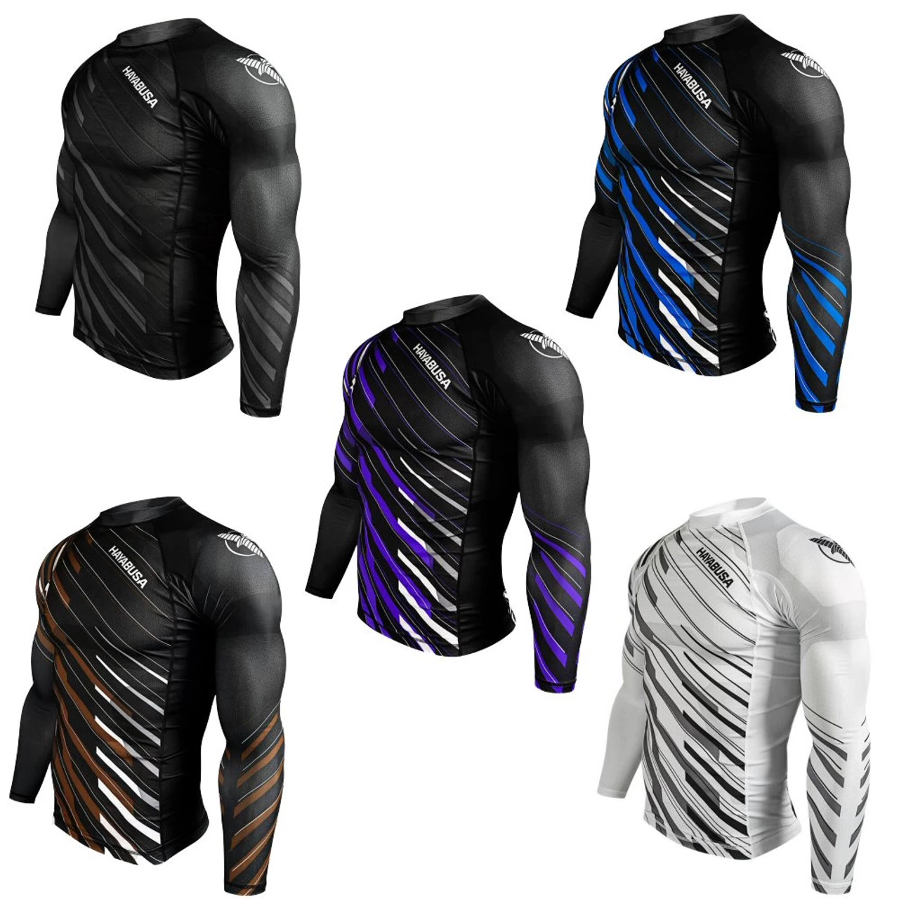 Hayabusa Metaru Charged Long Sleeve Rash Guard 1 Hayabusa Metaru Charged Long Sleeve Rash Guard