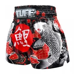 TUFF Muay Thai Shorts Black Japanese Koi Fish -Boxing & Martial Arts Equipment Shop ywphois42zb 21300.1661341901