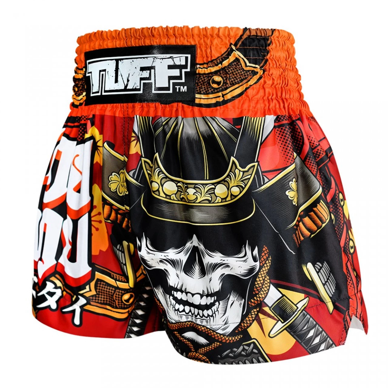 TUFF Muay Thai Shorts Samurai Skull 2 TUFF Muay Thai Shorts Samurai Skull - Image 2